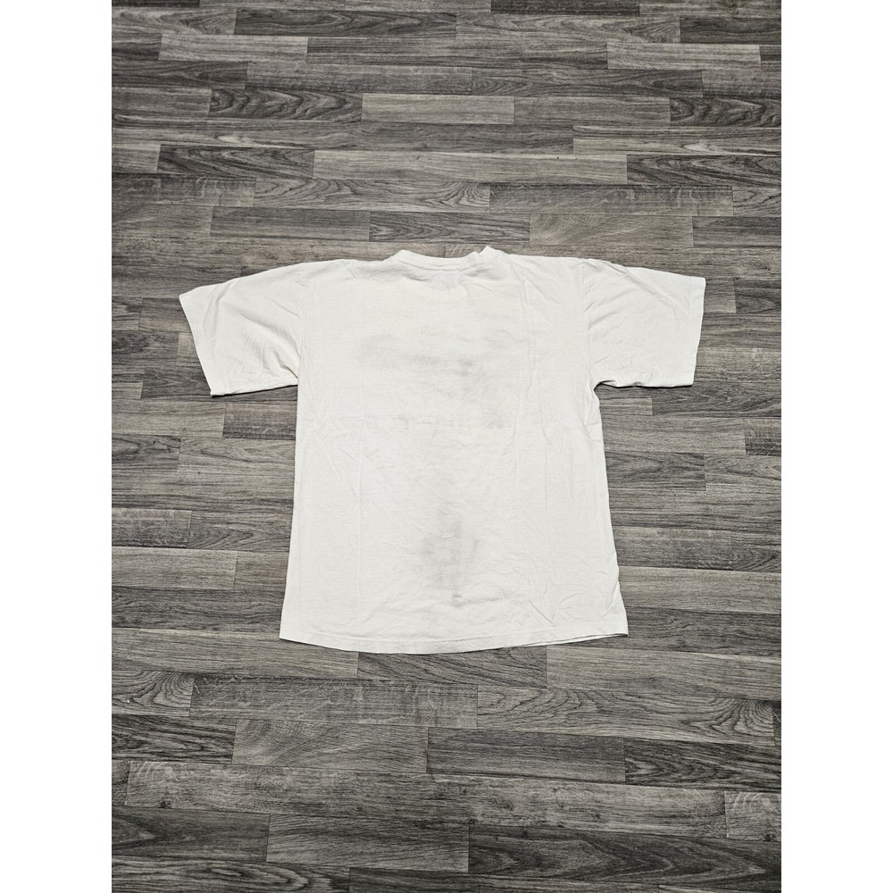 Vintage 90's Aliens Graphic Type White T-Shirt Size Large Single Stitched - Picture 5 of 8